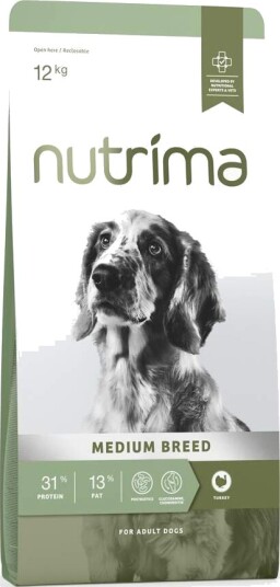 Nutrima Dog Adult Medium Breed Hundefôr Tørrfôr 12 kg Nutrima Dog Adult Medium Breed Hundefôr Tørrfôr 12 kg