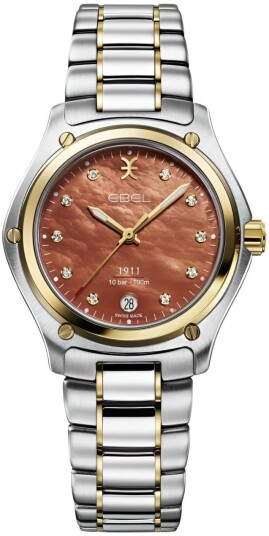 Ebel 1911 Dameklokke 1216581 Brun/18 karat gult gull Ø34 mm Ebel 1911 Dameklokke 1216581 Brun/18 karat gult gull Ø34 mm
