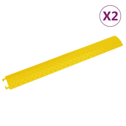 vidaXL Kabelbeskyttere 2 stk 98,5 cm gul vidaXL Kabelbeskyttere 2 stk 98,5 cm gul