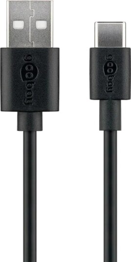Pro USB A USB C kabel 0.1m svart PUSB2.0 AC BLK 0.1M Pro USB A USB C kabel 0.1m svart PUSB2.0 AC BLK 0.1M