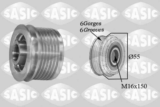 Remskive dynamo SASIC 1674001