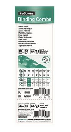 Fellowes Plastic Comb - Plastic binding comb Fellowes Plastic Comb - Plastic binding comb