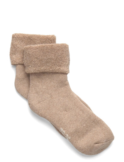 Minymo Cozy Velour Socks Beige 35\38
