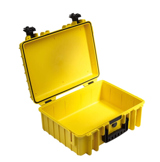 B&W Type 5000 Gul Hardcase for Speilreflekskamera med Vannavstøtende Funksjoner