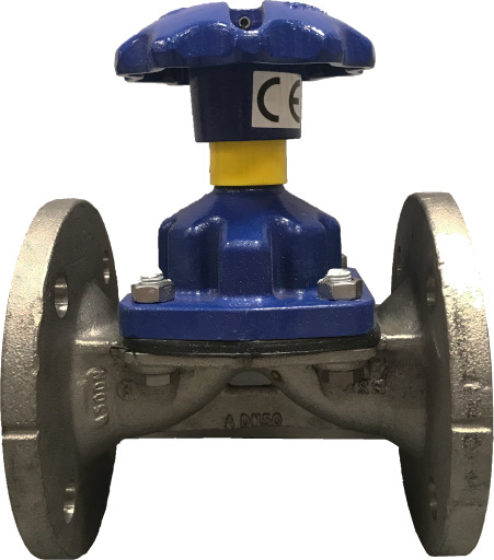 Galvanisert membranventil med flenser Type A membran XE EPDM DN50 Galvanisert membranventil med flenser Type A membran XE EPDM DN50