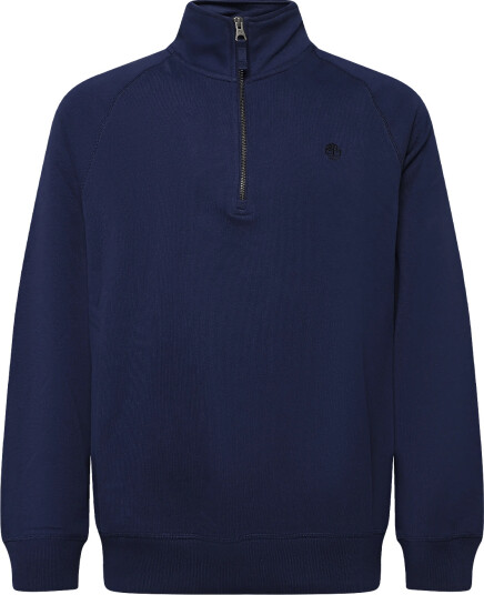 Timberland Tree Embroidered Logo 1/4 Zip Lb Sweatsh   Navy   M