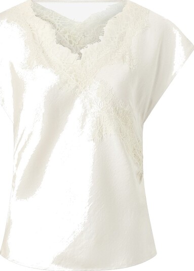 co’couture - Bluse Iduncc Lace - Natur