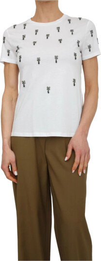 Max Mara Dame Topper Hvit S, Max Mara Dame Topper Hvit S,