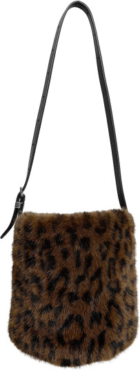ROTATE Faux Fur Bon Bon Bag Brown ONE SIZE ROTATE Faux Fur Bon Bon Bag Brown ONE SIZE