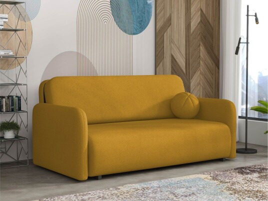 Ajmeri Sovesofa 3 seter i Plysj Gul
