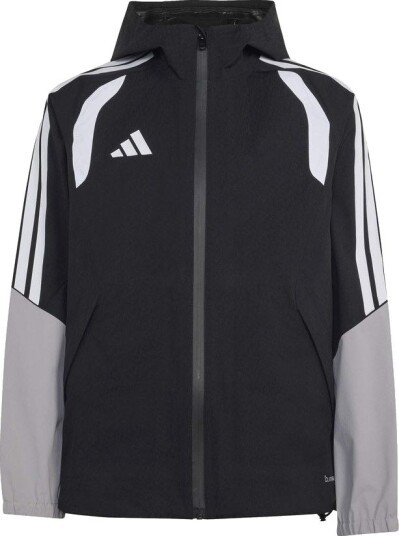 adidas Regnjakke Tiro 26 Svart/Lyse grå/Hvit Barn størrelse 116 cm