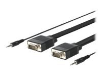 VivoLink Pro - VGA / lyd-kabel - HD-15 (VGA), minijakk (hann) til HD-15 (VGA), minijakk (hann) - 15 m - tommelskruer