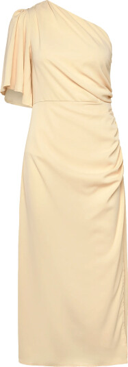 Bubbleroom | Ruched One Shoulder Midi Dress | 42