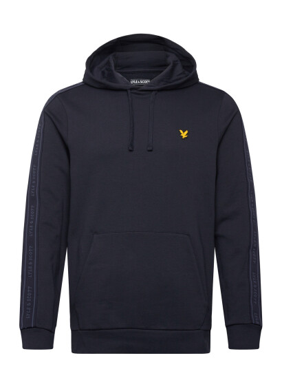 Lyle & Scott Sport Jacquard Tape Hoodie Navy M