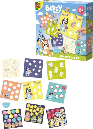 SES Creative Bluey Sticking Shapes Multi/patterned ONE SIZE SES Creative Bluey Sticking Shapes Multi/patterned ONE SIZE