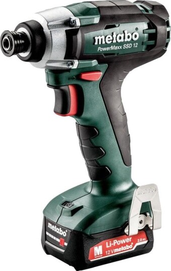 Metabo Slagskrutrekker PowerMaxx SSD 12 12 v, 115 nm, 1/4" Hex, LED-Lys (Kompakt Design)