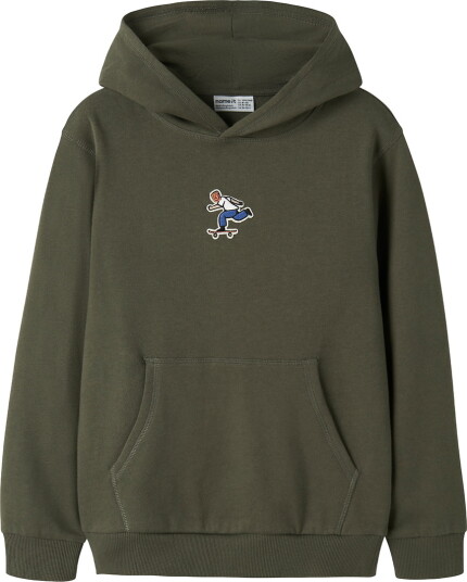 Name It Hettegenser NkmNeo Olive Natt Name It 6 år (116) Hettegenser Armygrønn