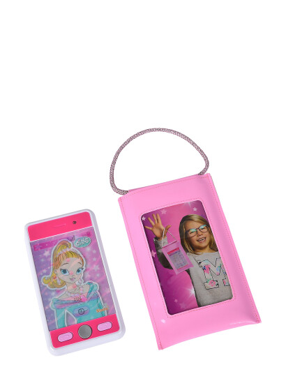 Simba Toys Girls By Steffi Smartphone With Bag - Pink - ONE SIZE Simba Toys Girls By Steffi Smartphone With Bag - Pink - ONE SIZE