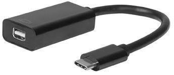 MicroConnect 0.2m USB-C til Mini DisplayPort Adapter - Svart