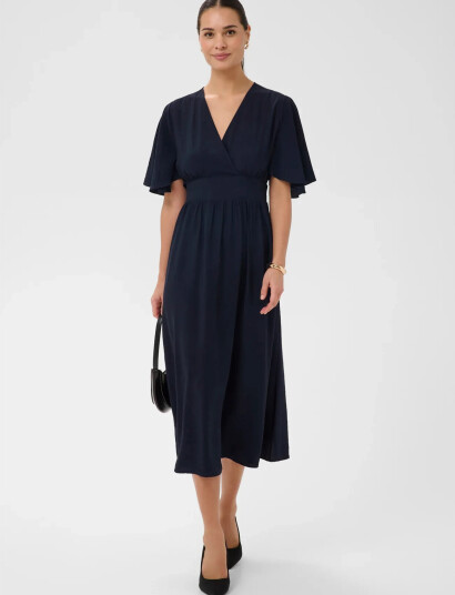 Kaffe Kasirena Long Dress Navy 36 Kaffe Kasirena Long Dress Navy 36