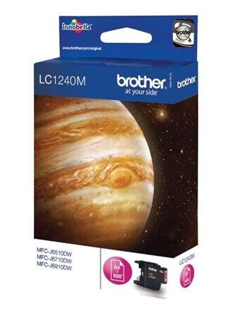 Brother LC1240M / LC 1240M Magenta Ink - Blekkpatron Rød