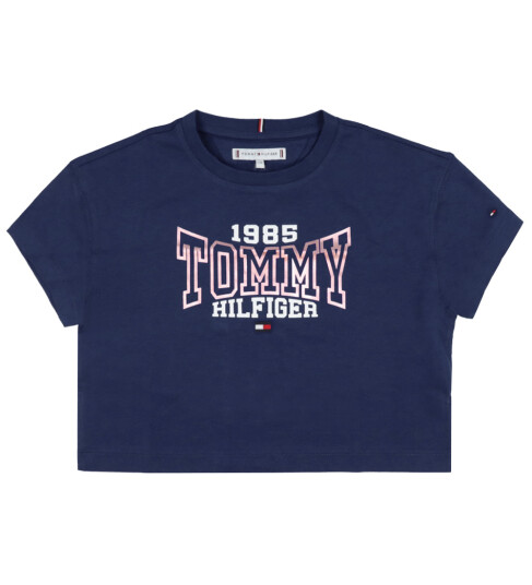 Tommy Hilfiger T skjorte 1985 Varsity Tee Navy Reise 14 år 164 T skjorte Blå