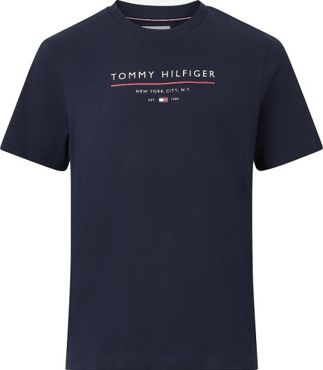 Tommy Hilfiger   T skjorte Brand Love New Rwb Reg   Blå
