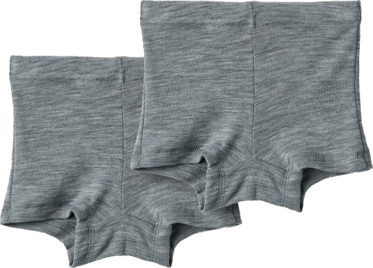 Wheat Boxershorts 2 pack Ull Avalon Melange Grey Wheat 4 år 104 Boxershorts Grå