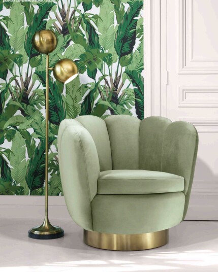 Eichholtz Mirage swivel lenestol pistache green