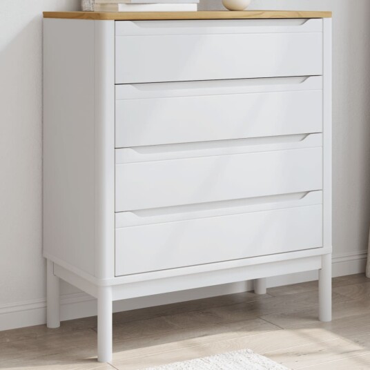 Kommode FLORO hvit heltre furu Kommode FLORO hvit heltre furu