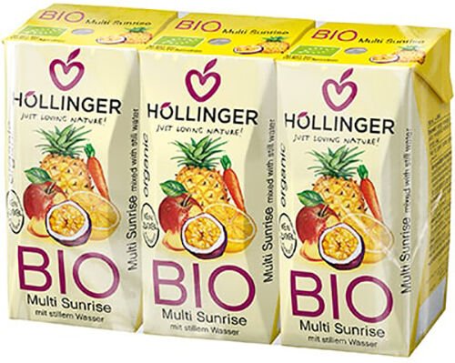 Hollinger Multisaft Øko 3x200 ml - 1 Pakker Hollinger Multisaft Øko 3x200 ml - 1 Pakker