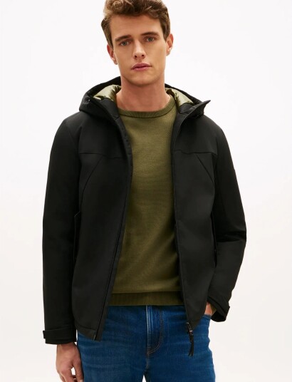 Tommy Hilfiger Tech Hooded Short Padded Jacket Black XXXL