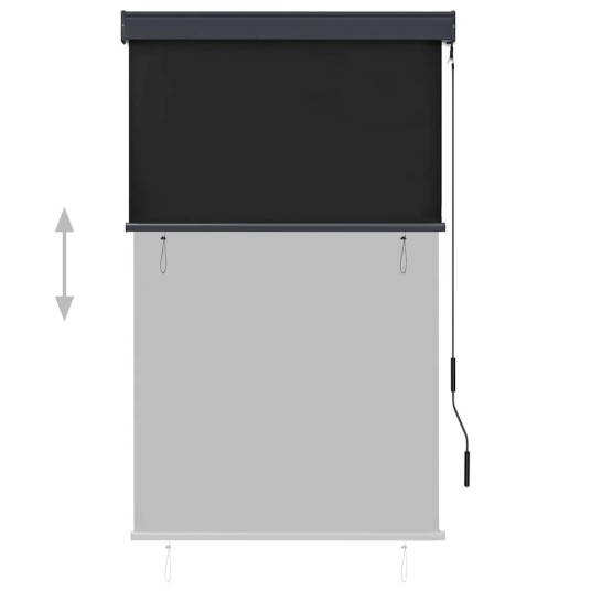 vidaXL Utendørs rullegardin 100x250 cm antrasitt vidaXL Utendørs rullegardin 100x250 cm antrasitt