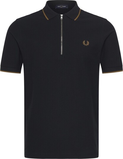Fred Perry Crepe Pique Polo Shirt Black XXL Fred Perry Crepe Pique Polo Shirt Black XXL
