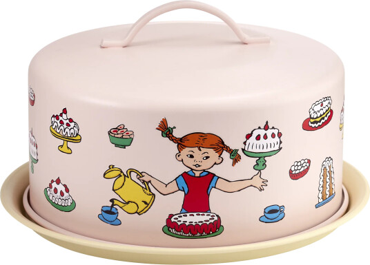 Muurla Pippi kakefat med kuppel Bursdag