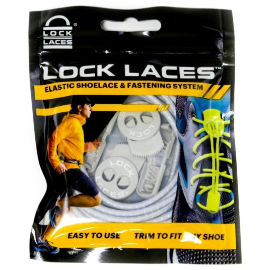 Lock Laces No Tie Shoelaces Cool Grey OneSize
