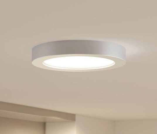 Prios LED-taklampe Edwina sølv 25 cm sett med 2 stk