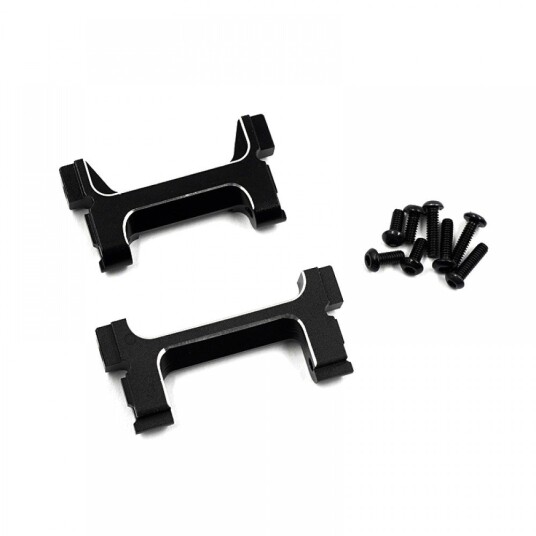 Yeah Racing TR4M-016BK ALUMINUM BUMPER MOUNT 2PCS F & R Yeah Racing TR4M-016BK ALUMINUM BUMPER MOUNT 2PCS F & R