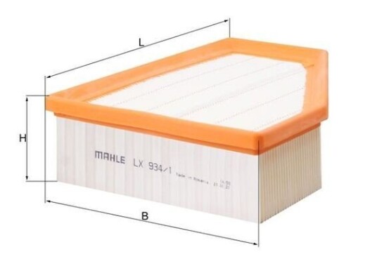 Luftfilter KNECHT LX 934/1 Luftfilter KNECHT LX 934/1