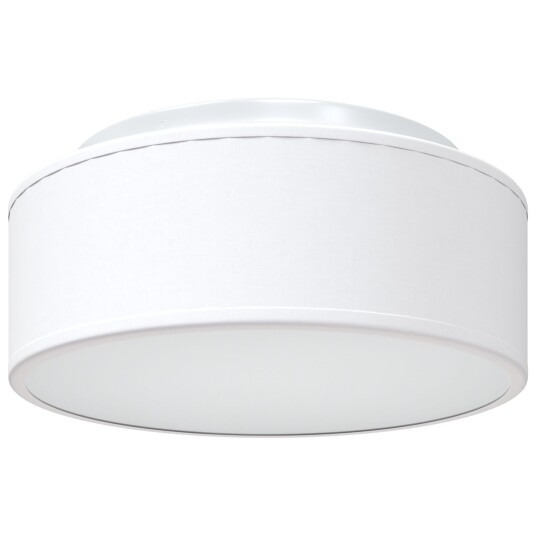 Taklampe Hvit 30 X 13.5cm Stoff Taklampe Hvit 30 X 13.5cm Stoff