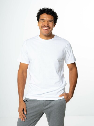 Selected Homme Aspen Short Sleeve O-Neck Tee Hvit L Selected Homme Aspen Short Sleeve O-Neck Tee Hvit L