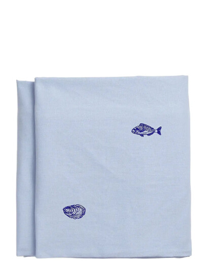 Midnatt Tablecloth Josefin La Mer - Blue - 250X145CM