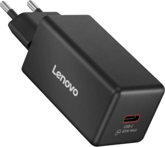 Lenovo 65 W Mini USB-C GaN-lader Svart