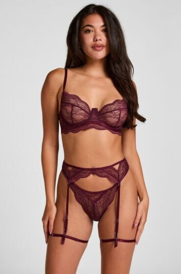 Hunkemöller Isabelle strømpeholder Rød