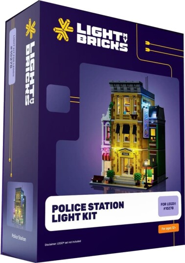 Light My Bricks™ Politistasjon lyspakke