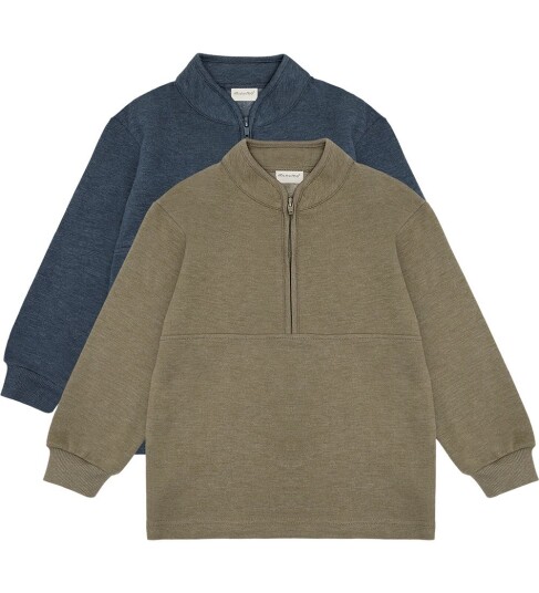 Minymo Sweatshirt W.zip (2-Pack) - Multi/patterned - 92