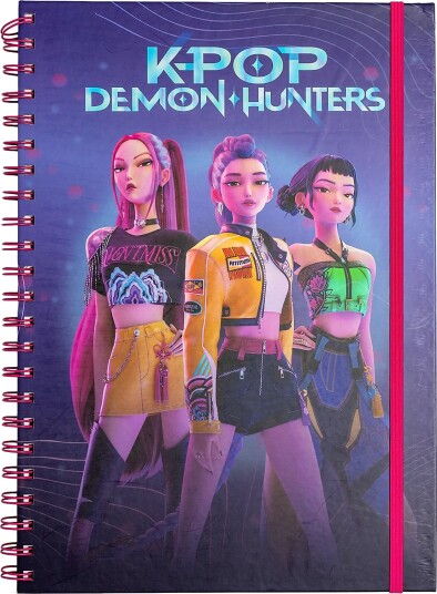 Euromic Kpop Demon Hunters A4 Notesbog Purple ONE SIZE Euromic Kpop Demon Hunters A4 Notesbog Purple ONE SIZE