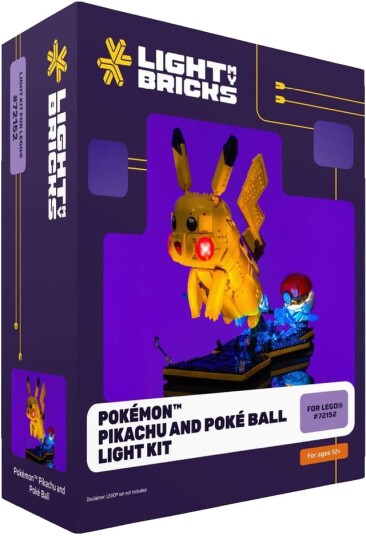 Light My Bricks Pokémon Pikachu & Poké Ball Lyssett 72152