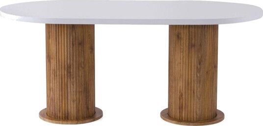 Babilas Spisebord 180 cm Oval - Hvit