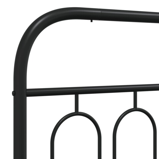  Sengegavl i metall svart 193 cm 377154